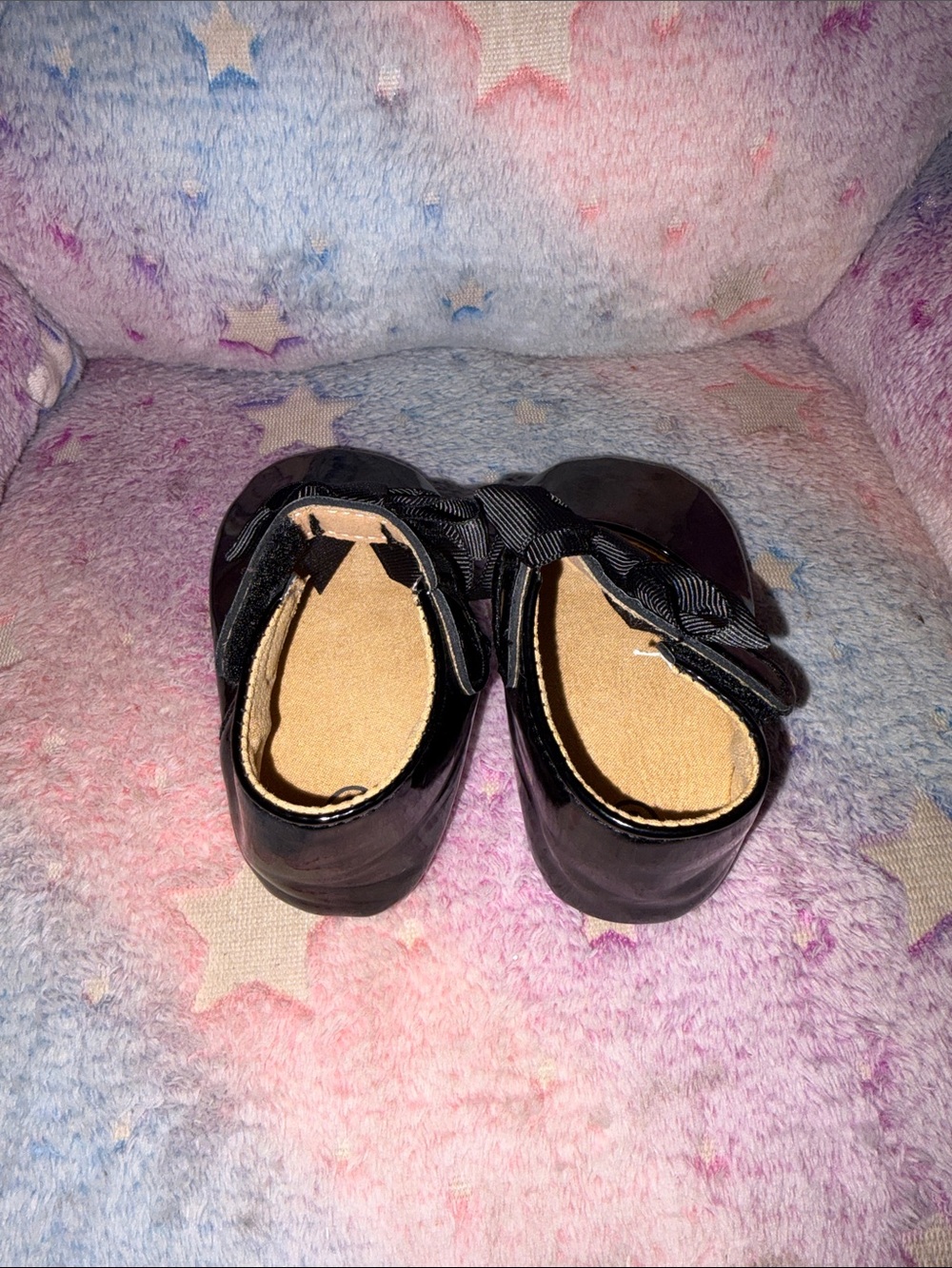 Baby Girls Black Bow Mary Jane Shoes - Picture 3 of 4